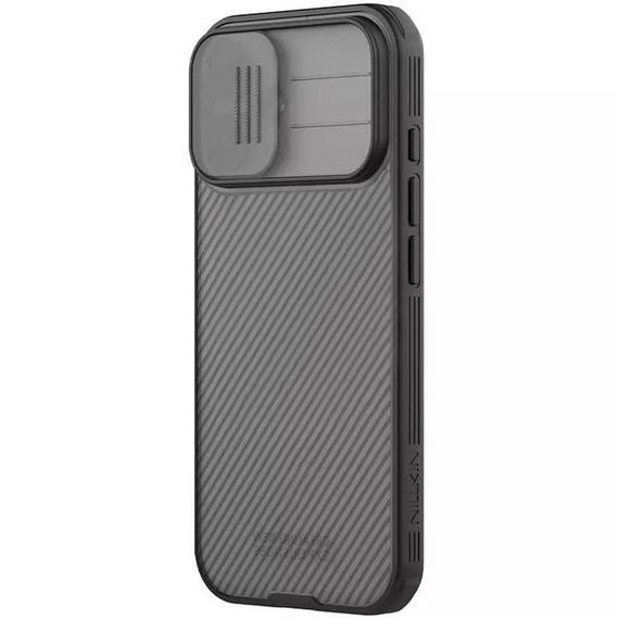 Карбонова накладка Nillkin CamShield Pro для Apple iPhone 17 (6.3") Transparent black | Зображення 1