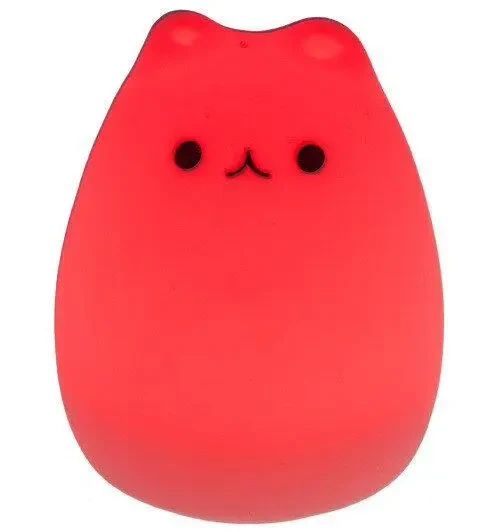 Сенсорний силіконовий Led світильник Котик | Зображення 1