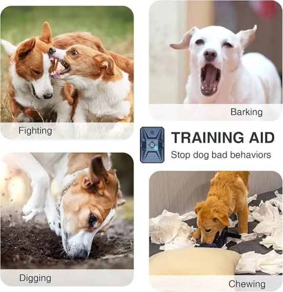 Антилай, Пристрій контролю гавкання собак QueenMew Sonic Bark Deterrents, Ультразвуковий антилай собак | Зображення 2