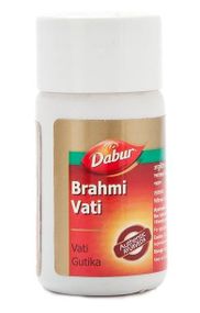 Брахмі, брамі вати Дабур 40 таб, BRAHMI VATI DABUR, поліпшення роботи мозку, пам'яті, уваги