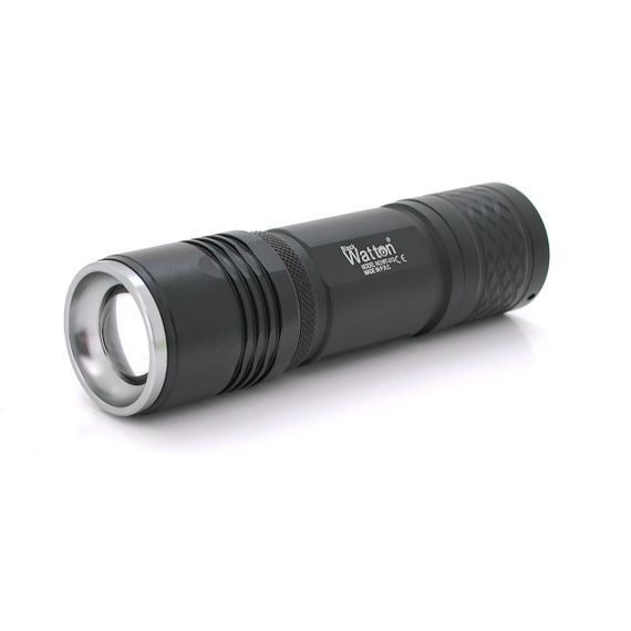 Фонарь ручной Watton WT-313.1LED Cree T6.3W, 5 режимов, ZOOM, Black, IP44