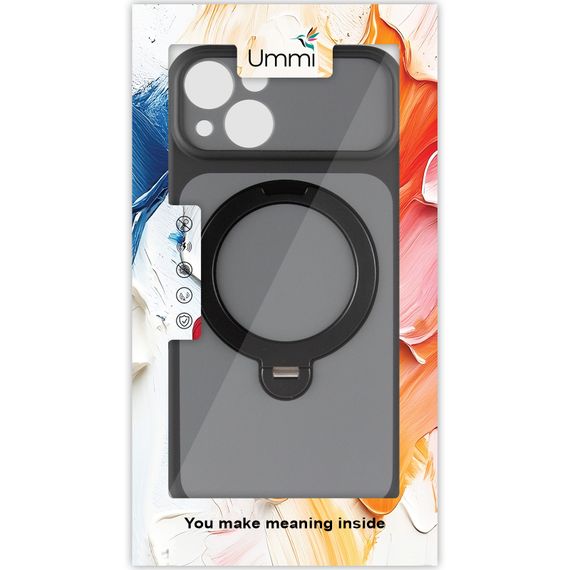 Чохол Ummi Full Camera with Magnetic Fit HQ Ring для Apple iPhone 13 (6.1") Black | Зображення 1