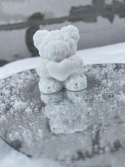 Мыло ручной работы Мишка в розах | Зображення 2