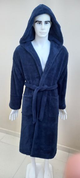 Халат Zeron 127960 Туреччина   Велсофт Синій