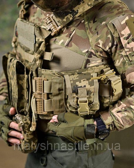 Плитоноска 4 точки сброса Attack PREMIUM   пиксель ДЛ6501 | Зображення 3