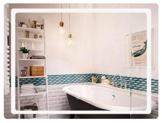 Дзеркало Qtap Mideya (MI2) прямокутне з LED-підсвічуванням Touch QT2078NCF7050W