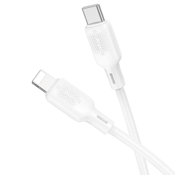 Дата кабель Borofone BX113 Lenny Type-C to Lightning 27W (1m) White | Зображення 2