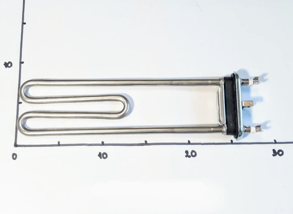 Тэн 1950W L-246 для стиральной машины Whirlpool без отверстия под термодатчик (Kawai Китай) | Зображення 1