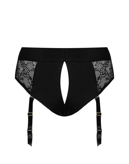 Мереживні трусики для страпона з підв’язками для панчіх Strap-On-Me DIVA HARNESS - L | Зображення 3