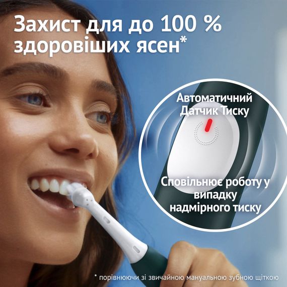 Електрична зубна щітка Oral-B Series 2 iOS2d.2ZZ9.0 Black+Green (2) (8700216611909) | Зображення 4