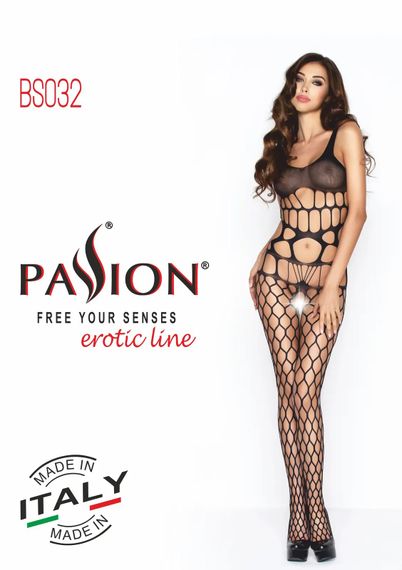 Бодістокінг BS032 Black Passion, у велику сітку, з відкритим доступом, S/L | Зображення 4