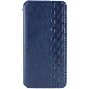 Шкіряний чохол-книжка GETMAN Cubic (PU) для Xiaomi Redmi Note 14 4G (Int. version) Синій