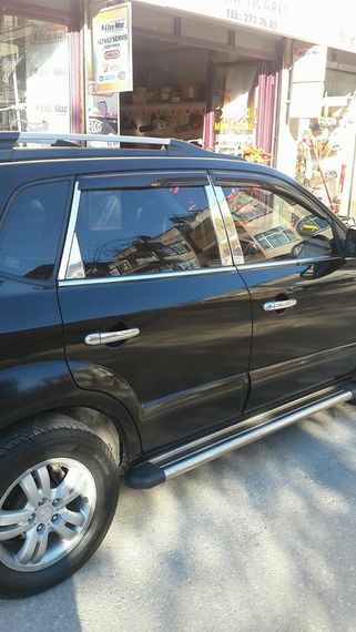 Накладки на стойки (нерж) для Hyundai Tucson JM 2004-2024 гг | Зображення 1
