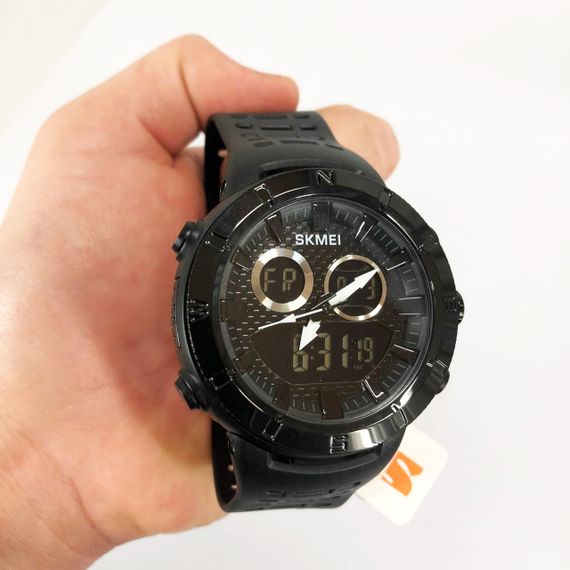 Годинники наручні електронні тактичні SKMEI 2014BKBK, Фірмові спортивні годинники HW-43 | Зображення 2