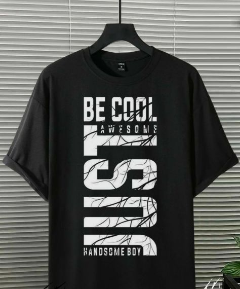 Футболка чоловіча з принтом повсякденна L Чорний