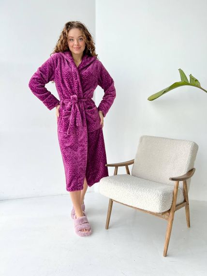 Женский махровый халат (2591/1) L | Зображення 4