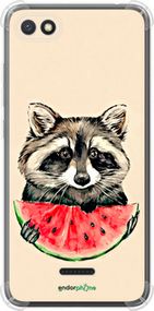 Чохол на Xiaomi Redmi 6A Єнотик з кавуном "4605sp-1531-2448"