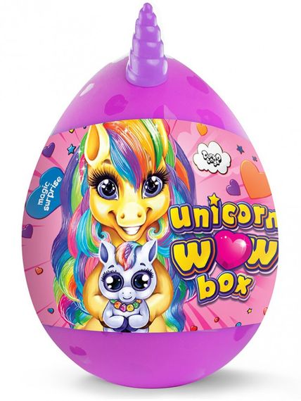 Набор для творчества в яйце "Unicorn WOW Box" UWB-01-01U для девочек Фиолетовый