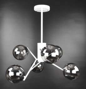 Люстра стельова на 6 лампочок 25967 Білий 70х63х63 см.