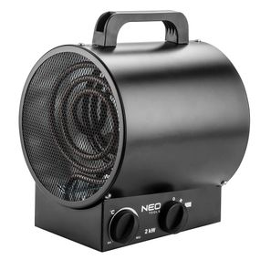 Теплова гармата Neo Tools 2,0 кВт, площа обігріву 20 кв.м., підлоговий, чорний (90-065)