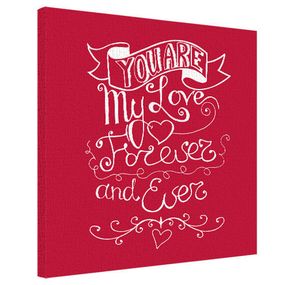 Картина на полотні 50х50 You are my love forever and ever (H5050_16L045)