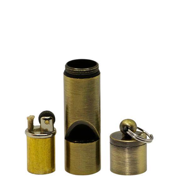 Герметична Бензинова Капсула Запальничка Золотиста | Зображення 5