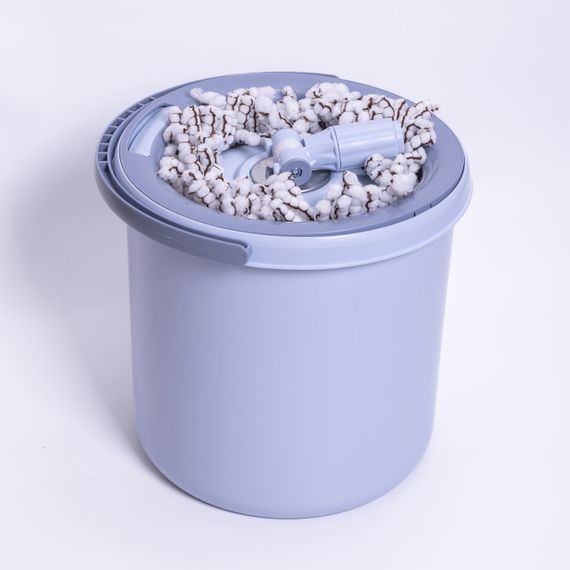 Набір для вологого прибирання з круглою телескопічною шваброю з мікрофібри та відром із віджимом для дому HP-35015-21 | Зображення 8