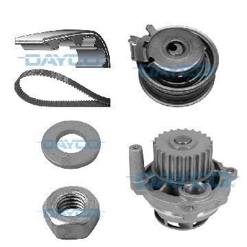 Ремень ГРМ компл. + помпа VW Audi A3/A4 / Skoda Octavia / Caddy 1.6 i 96-13, Dayco, KTBWP2530,