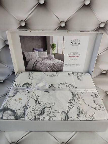 Постельное белье Belizza Alegra Ранфорс Хлопок Евро размер (простынь трикотаж на резинке)