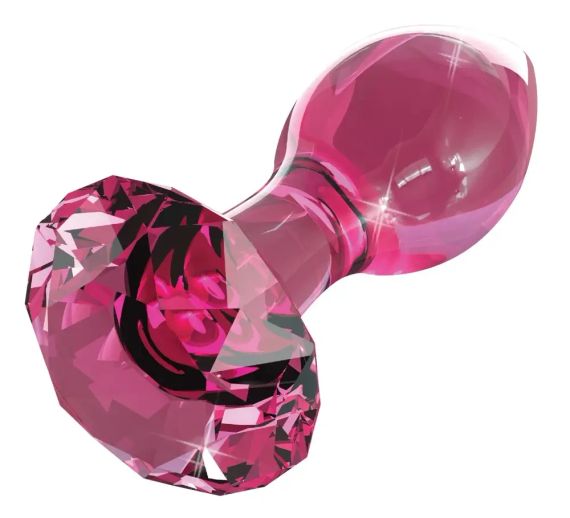 Стеклянная пробка Бриллиант (розовая) Sex Aura | Зображення 2