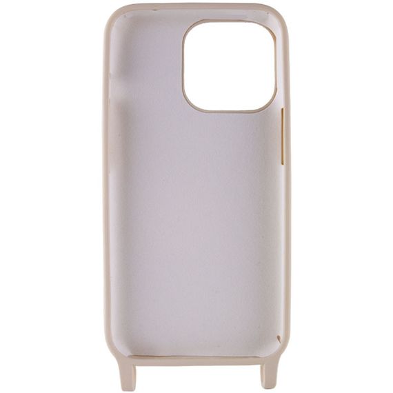 Чохол накладка TPU з ремінцем Two straps California для Apple iPhone 13, Бежевий / Antigue White | Зображення 1