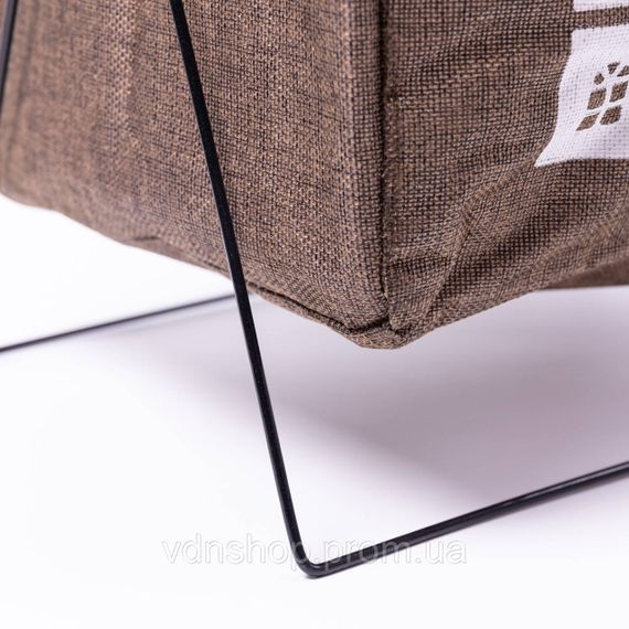 Кошик для білизни на підставці 36×32×52 (см) м'який Коричневий HP-41-11HAKI | Зображення 3