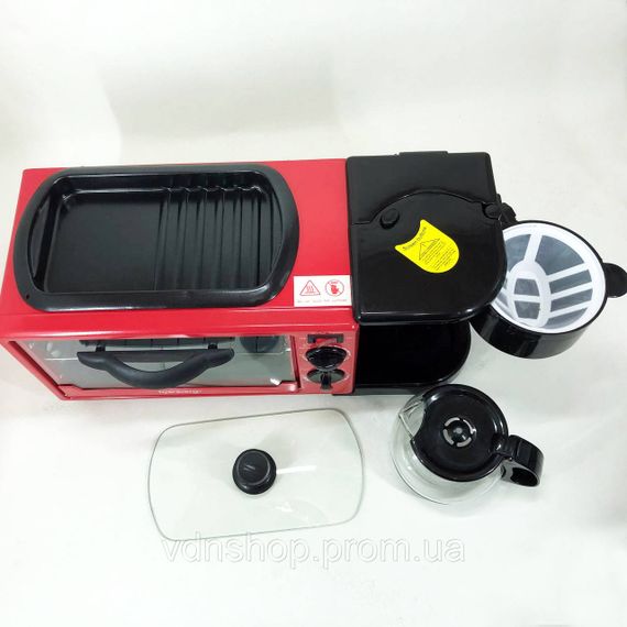 Печь-плита электрическая Rainberg RB-2286R 3800 Вт, Печь-духовка для готовки, Настольные мини-печи QK-42 | Зображення 3