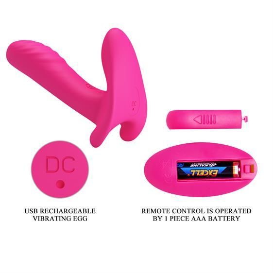 Вибратор - Pretty Love Remote Control Massager Pink Sex Aura | Зображення 7