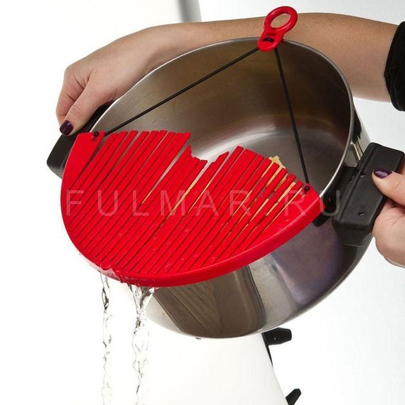 Универсальный друшлаг - накладка для слива воды BETTER STRAINER Дуршлаг | сито | ситечко | Зображення 3