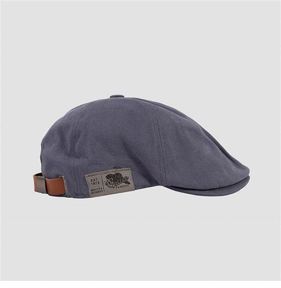 Вінтажний модний однотонний берет Ivy Cap Синій | Зображення 6