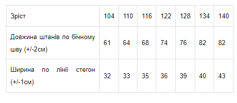 Штани для хлопчика Носи своє 128 Зелений (p-8672-88424) | Зображення 1