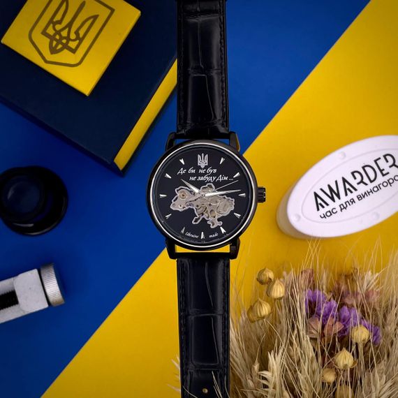 Чоловічий годинник Awarder 022-3D Де би не був All Black Automatic | Зображення 4