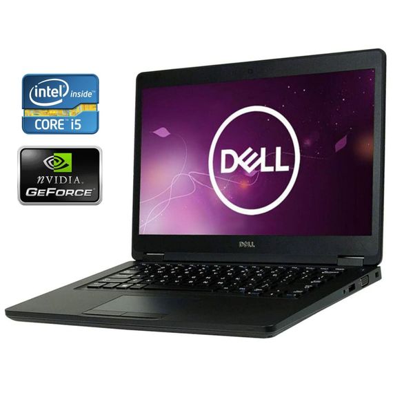 Ноутбук Б-класс Dell Latitude 5480 / 14" (1920x1080) IPS / Intel Core i5-7440HQ (4 ядра по 2.8 - 3.8 GHz) / 8 GB DDR4 / 256 GB SSD / nVidia GeForce 930MX, 2 GB DDR3, 64-bit / WebCam  б/у + Подарок  Новый флеш-накопитель Kingston DataTraveler Exodia S 64GB | Зображення 1