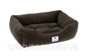 Лежак для собак та котів Ferplast Coccolo Microfleece 80 темно-сірий 78x56x22 см 83318023