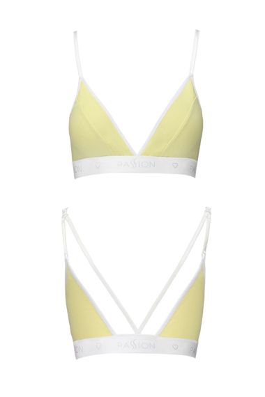 Спортивный топ с двойными бретелями Passion PS007 TOP Желтый S | Зображення 4