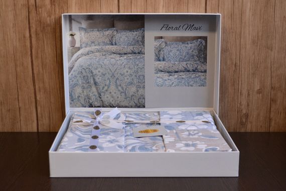 Постільна білизна Marla Ranforse 200 х 220 см Floral Mavi | Зображення 1