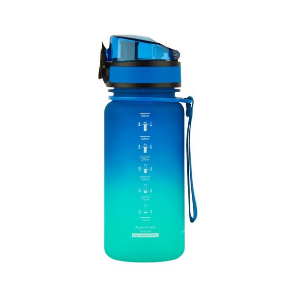 Пляшка для води UZSPACE 3034(Blue-Green) 350 мл, синьо-зелена | Зображення 1
