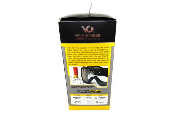 Окуляри захисні з ущільнювачем Venture Gear Tactical Loadout (clear) Super Anti-Fog H2MAX, прозорі | Зображення 8