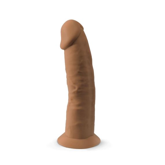 Фалоімітатор SilexD Henry Caramel (MODEL 2 size 7.5in), двошаровий, силікон + Silexpan, діаметр 4,8 см Sex Aura