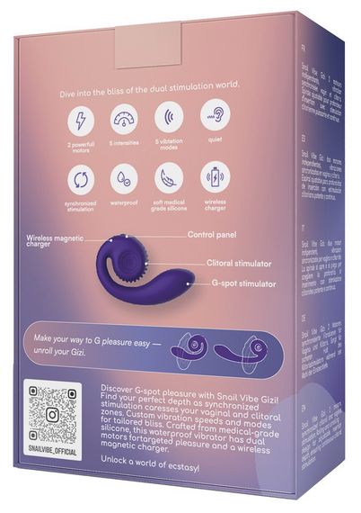 Вібратор для клітора і точки G Snail Vibe Gizi, фіолетовий | Зображення 4