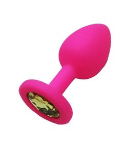 Силіконова анальна пробка із кристалом SKN KSIL-13S ( розмір S ) sexstyle