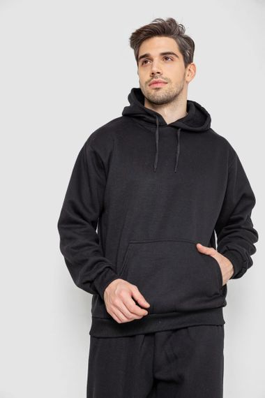 Спорт костюм чоловічий на флісі, колір чорний, 244R9146 | Зображення 1