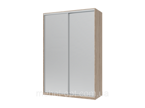 Шафа купе Сіті Лайт Doros Дуб Сонома 2 Дзеркала 150х60х225 (44900073)