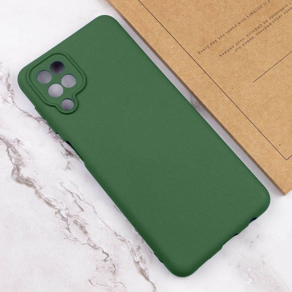 Чехол Silicone Cover Lakshmi Full Camera (A) для Samsung Galaxy M33 5G Зеленый / Dark green | Зображення 3